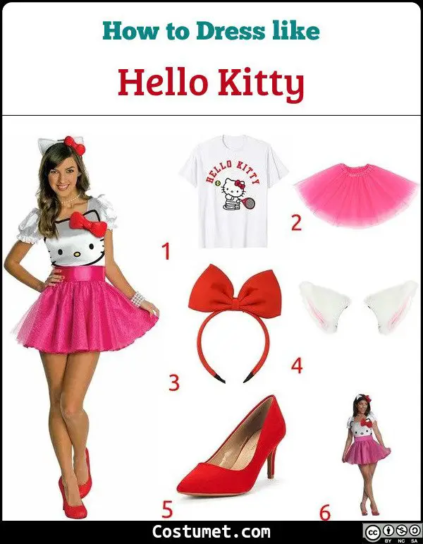 Hello Kitty Costume for Cosplay & Halloween