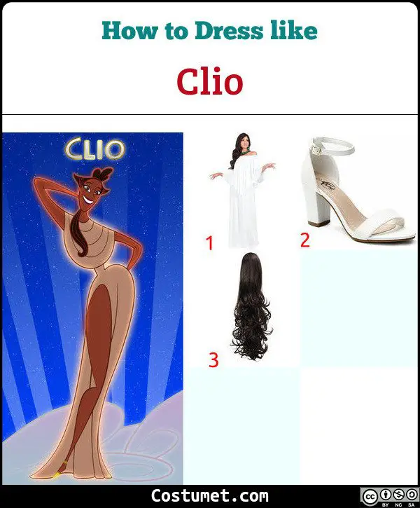 Clio (Muses from Hercules) Costume for Cosplay & Halloween