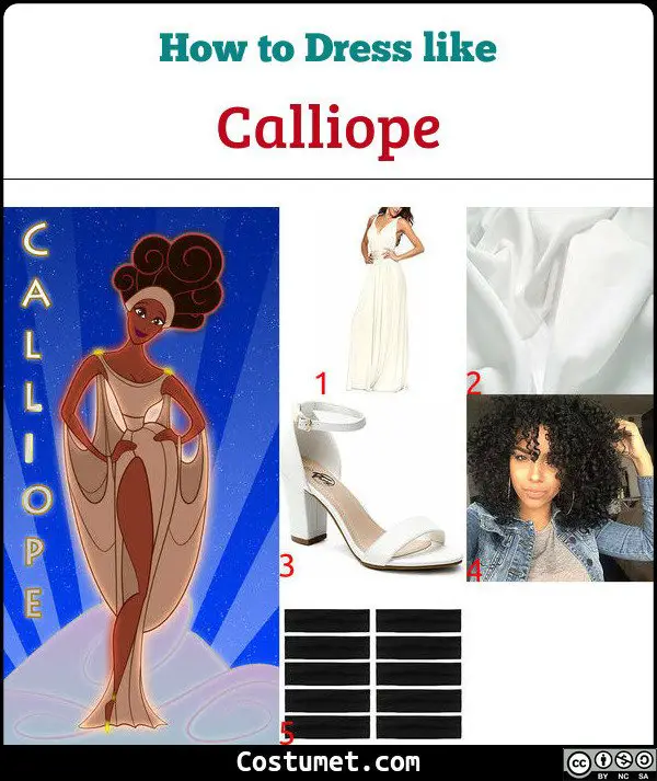 Calliope (Muses from Hercules) Costume for Cosplay & Halloween