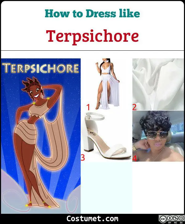 Terpsichore (Muses from Hercules) Costume for Cosplay & Halloween