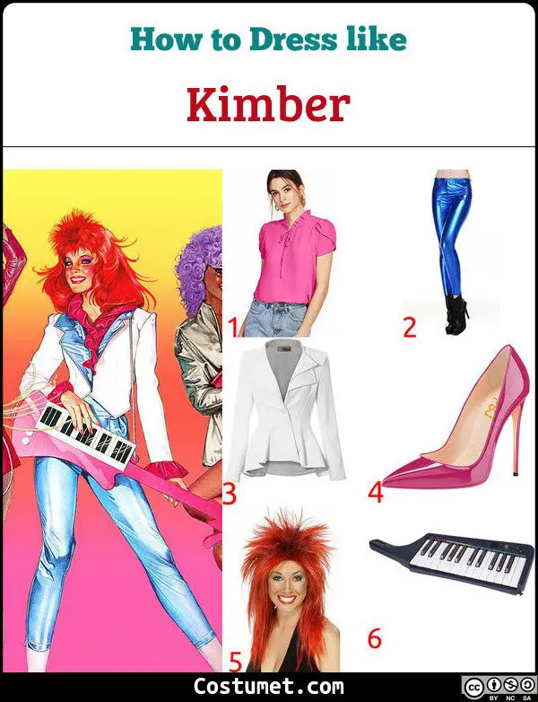 Kimber Jem And The Holograms Costume for Cosplay & Halloween