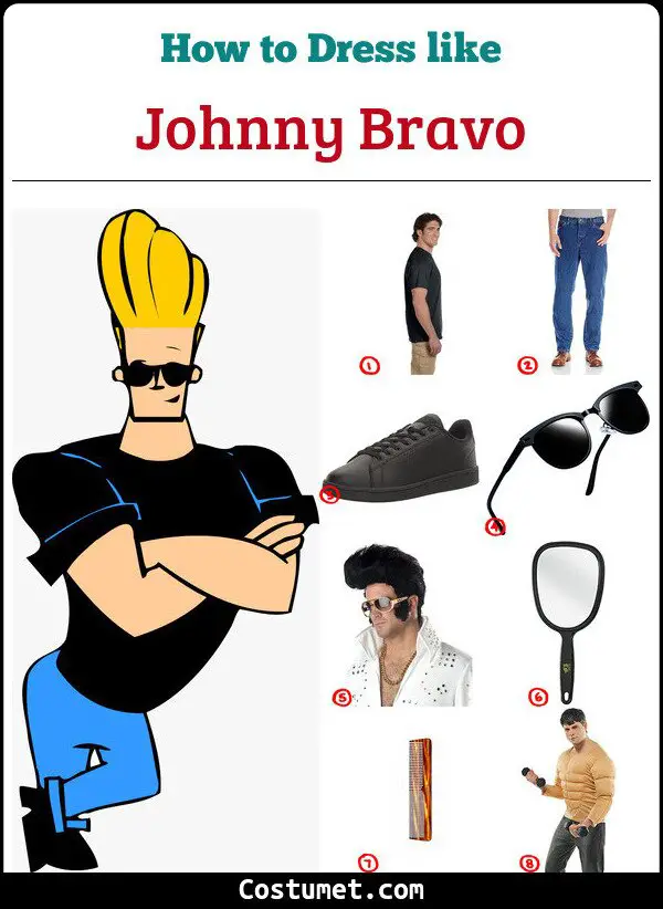 Johnny Bravo Costume for Cosplay & Halloween