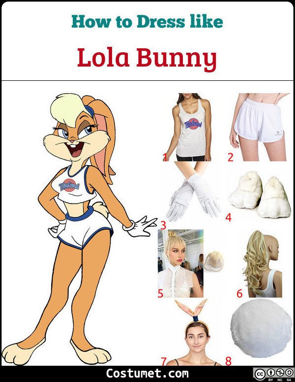 Lola Bunny Costume for Cosplay & Halloween