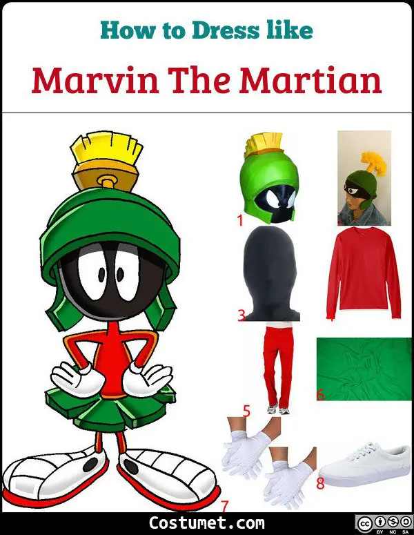 Marvin The Martian Costume for Cosplay & Halloween