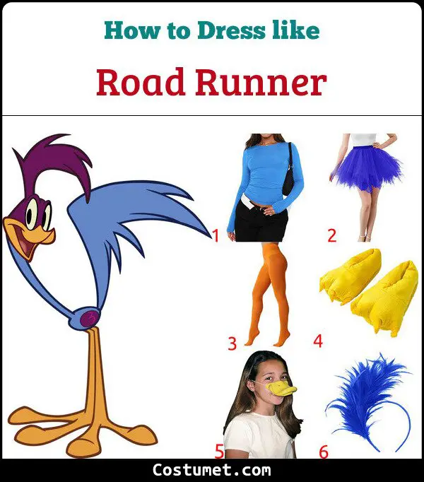 Road Runner Costume for Cosplay & Halloween