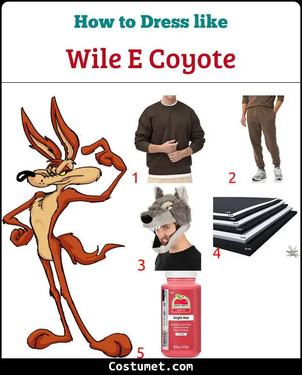 Wile E Coyote Costume for Cosplay & Halloween