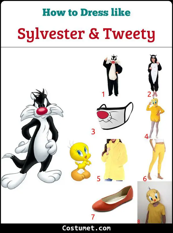 Sylvester & Tweety Costume for Cosplay & Halloween