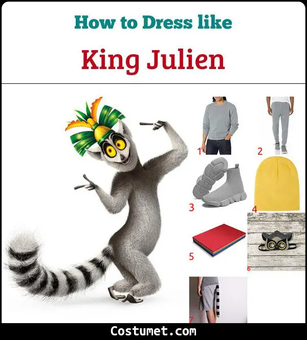 King Julien Costume for Cosplay & Halloween