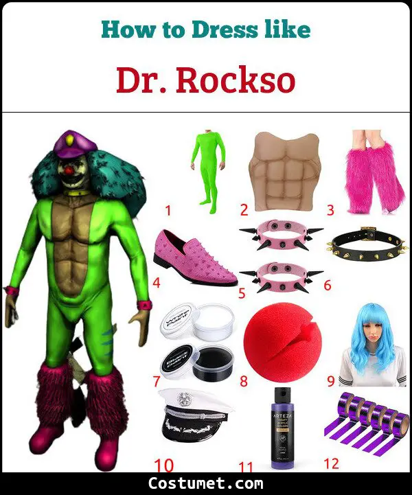Dr. Rockso Costume for Cosplay & Halloween