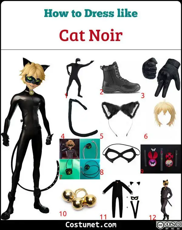 Ladybug And Cat Noir Costume For Cosplay Halloween