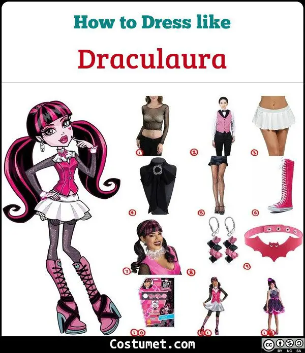 Draculaura (Monster High) Costume for Cosplay & Halloween