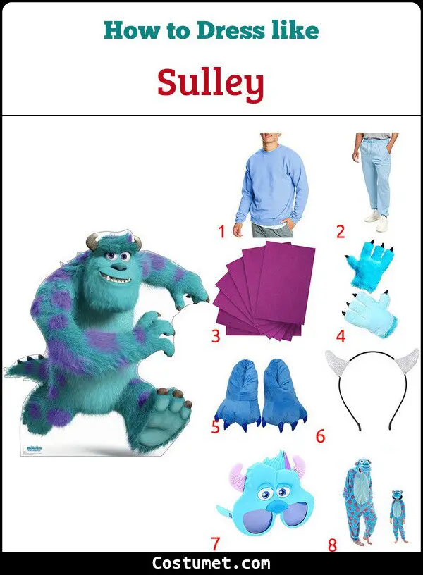 Sulley Costume for Cosplay & Halloween