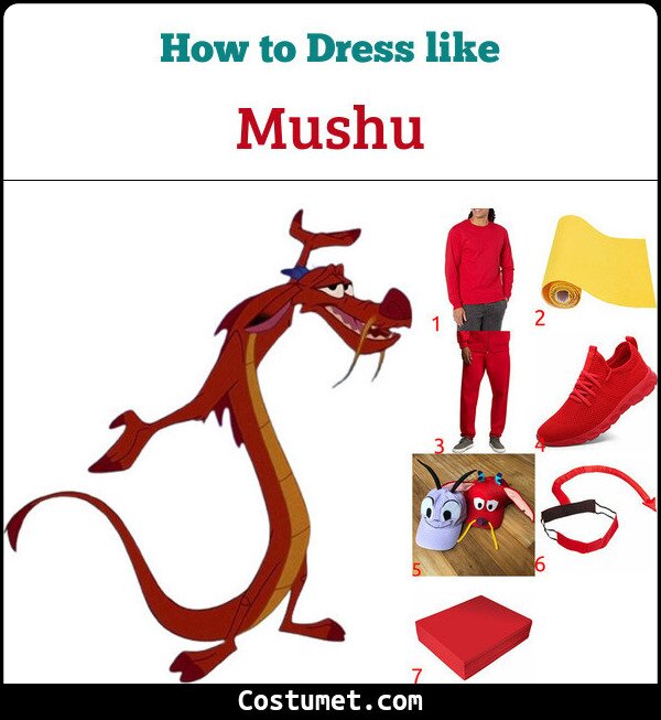 Mushu Costume for Cosplay & Halloween