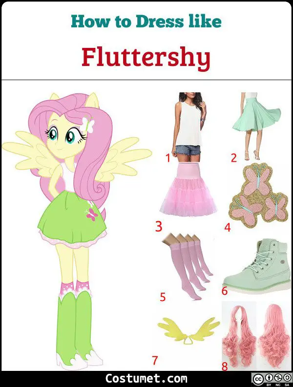 Fluttershy Costume for Cosplay & Halloween