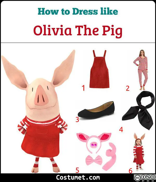 Olivia The Pig Costume for Cosplay & Halloween