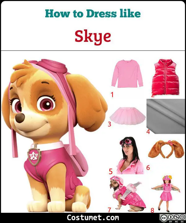 Skye Costume for Cosplay & Halloween