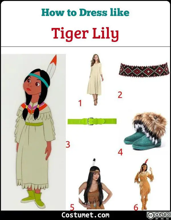 Tiger Lily Costume for Cosplay & Halloween