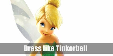  Tink is also known for her light green fairy dress and beautiful fairy wings. She loves putting her blonde hair up in a bun, and pairing her dress with light green ballet flats. 