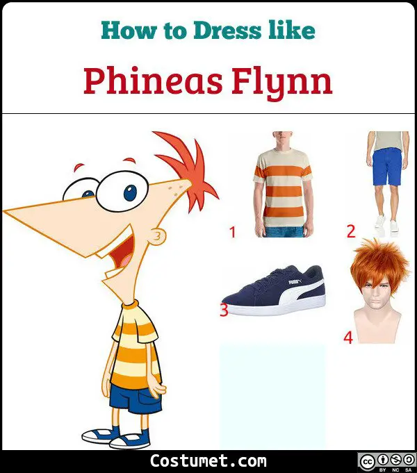 Phineas Flynn Costume for Cosplay & Halloween