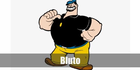 Bluto costume is a belly stuffing, a black polo shirt, and yelloe pants. You can also get a sailor hat and fake facial hair to complete the costume. 