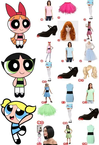 Powerpuff Girls Costume for Cosplay & Halloween