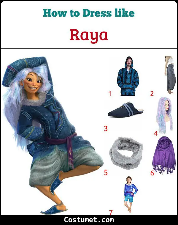 Raya Costume for Cosplay & Halloween