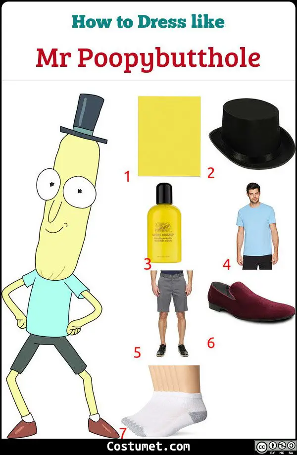 Mr Poopybutthole Costume for Cosplay & Halloween