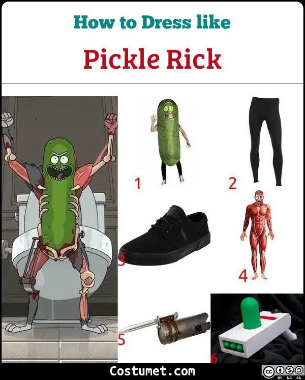 Pickle Rick Costume for Cosplay & Halloween