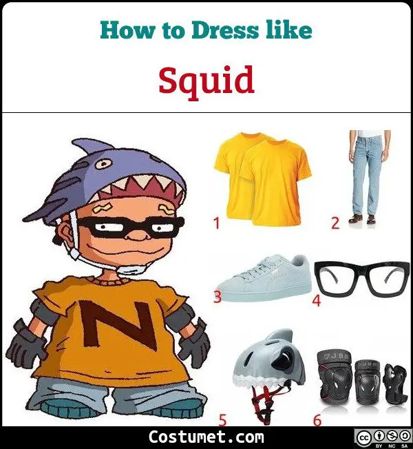 Squid Rocket Power Costume for Cosplay & Halloween