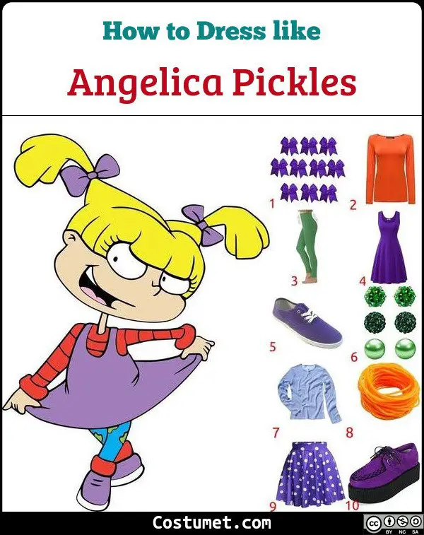 Angelica Pickles Costume for Cosplay & Halloween