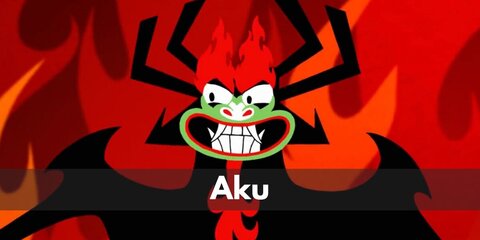 Aku costume is a demon or akuma mask and an all-black gown.