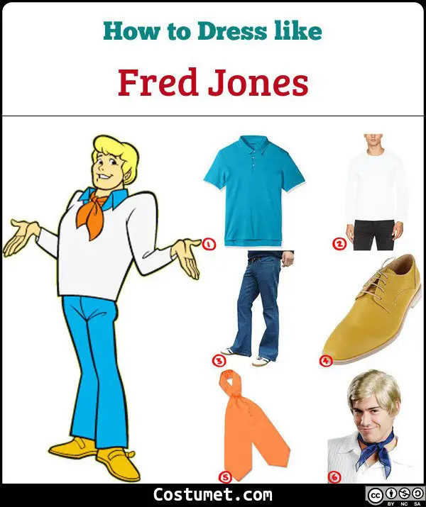Fred Jones Scooby Doo Costume For Cosplay - Diy Fred Scooby Doo Costume
