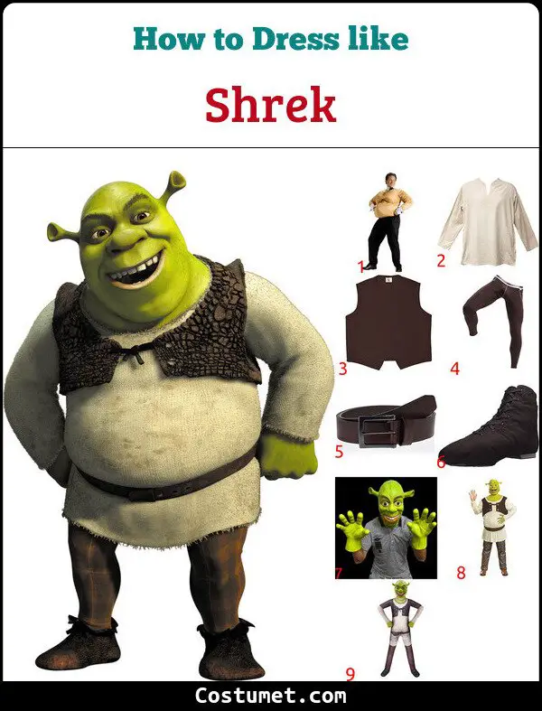 Shrek Costume for Cosplay & Halloween