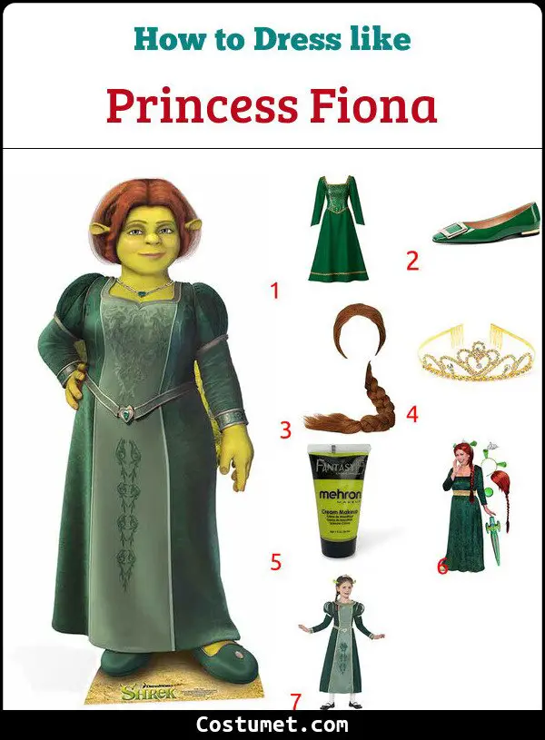 Princess Fiona Costume for Cosplay & Halloween