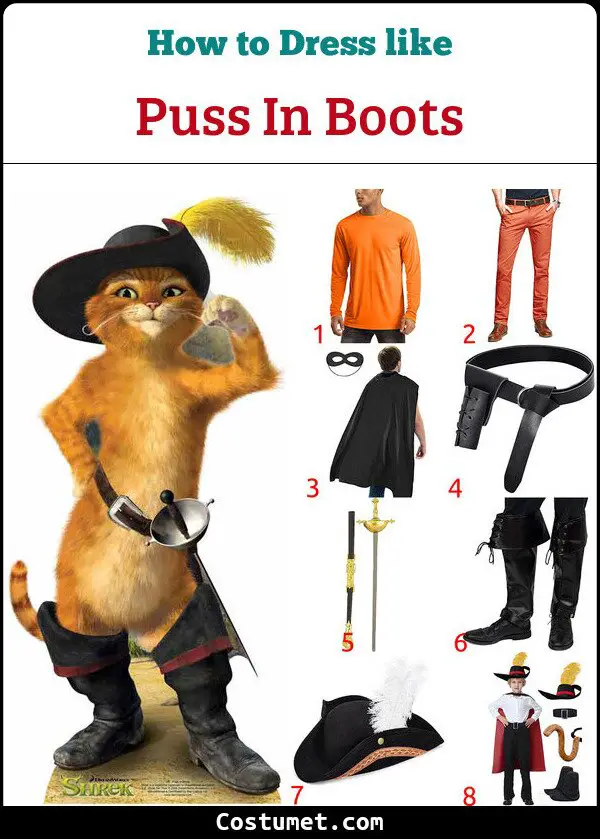 Puss In Boots Costume for Cosplay & Halloween