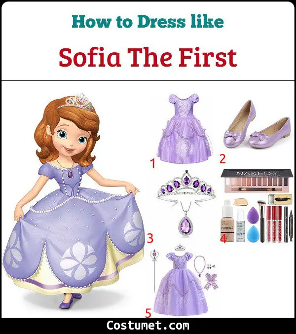 Sofia The First Costume for Cosplay & Halloween