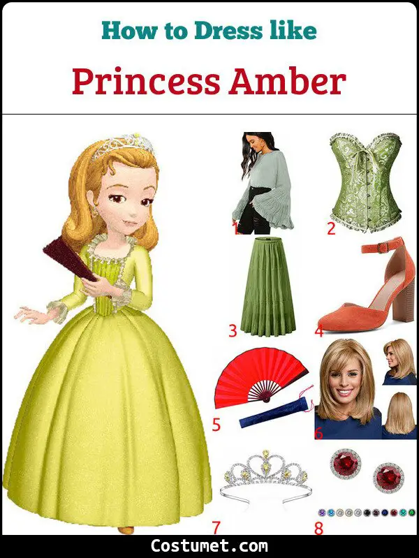 Princess Amber Costume for Cosplay & Halloween