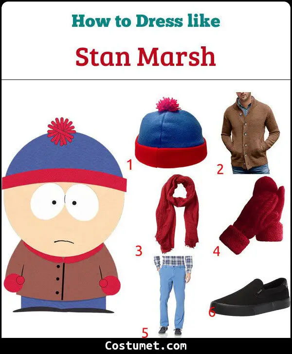 Stan Marsh Costume for Cosplay & Halloween