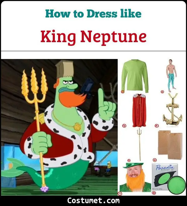 King Neptune Costume for Cosplay & Halloween