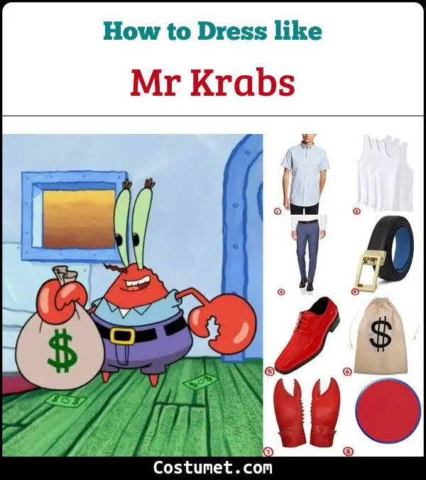 Mr Krabs Costume for Cosplay & Halloween