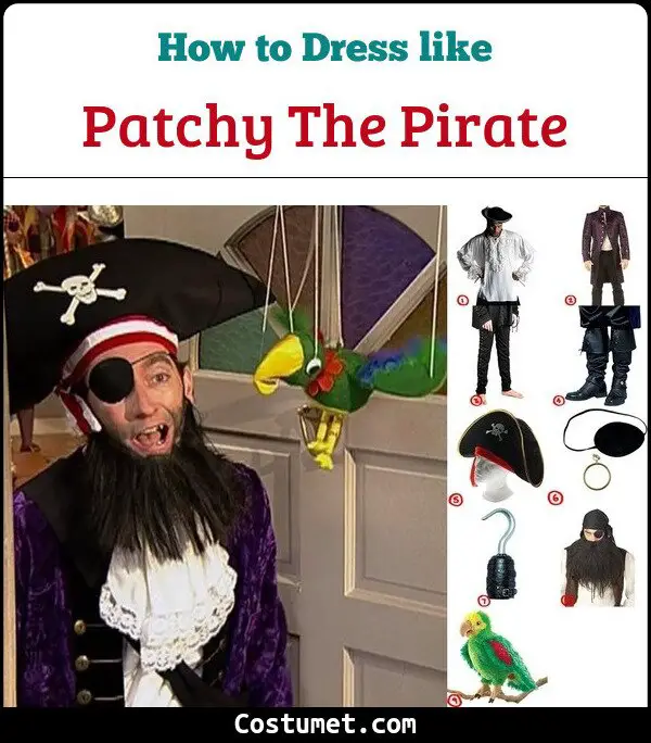 Patchy The Pirate Costume for Cosplay & Halloween