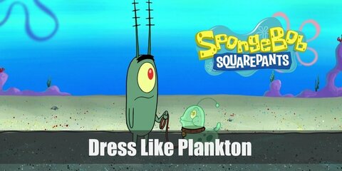 If you look carefully, Plankton appears like he is not wearing anything in the series. Not to worry because here is everything you need to look like Plankton