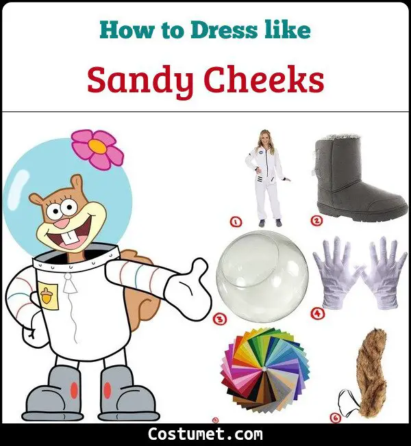 Sandy Cheeks (SpongeBob SquarePants) Costume for Cosplay & Halloween