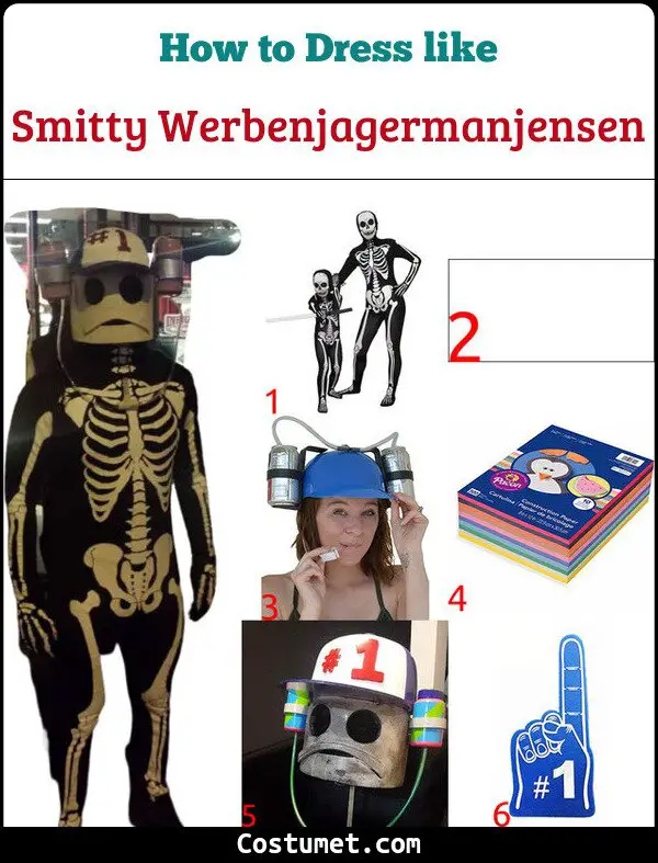 Smitty Werbenjagermanjensen Costume for Cosplay & Halloween