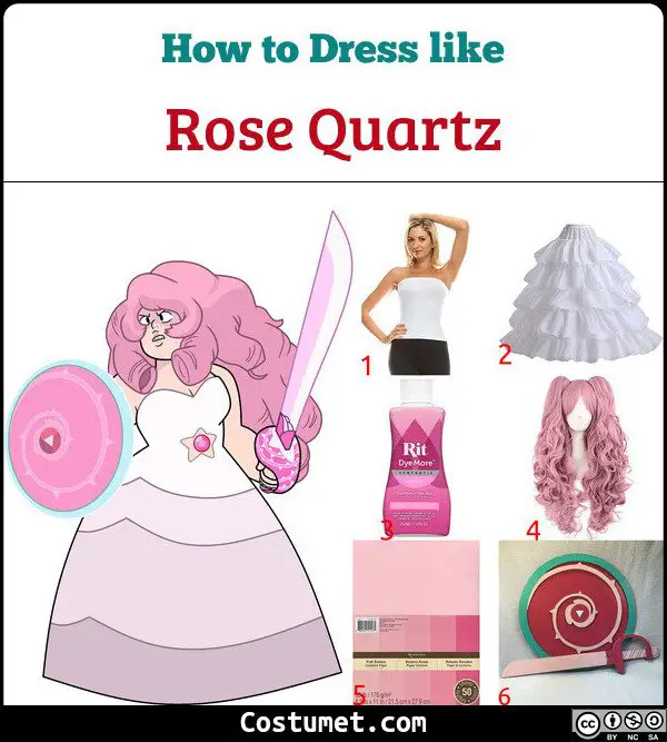 Rose Quartz Costume for Cosplay & Halloween