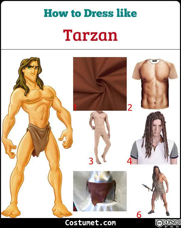 Tarzan And Jane Costume for Cosplay & Halloween