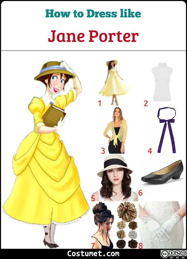 Jane Porter Costume for Cosplay & Halloween