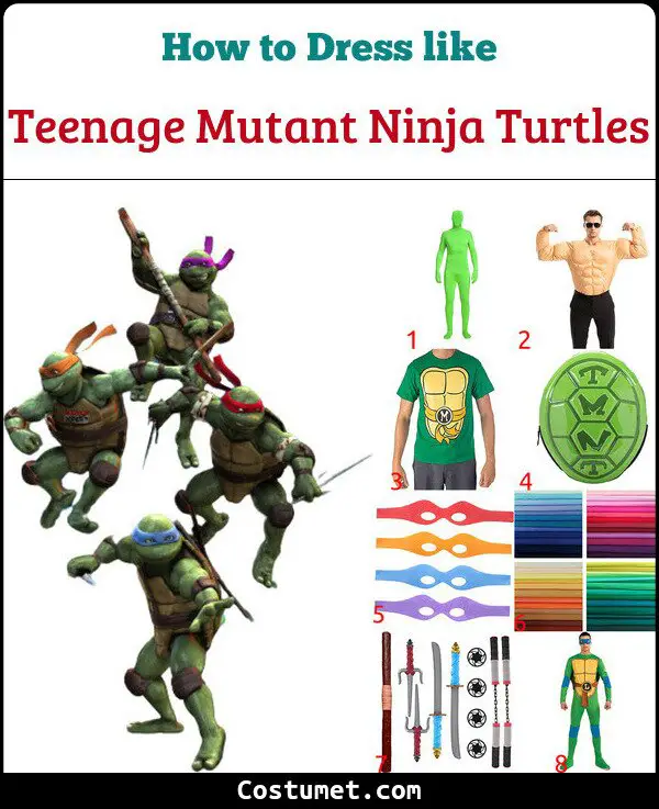 Teenage Mutant Ninja Turtles Costume for Cosplay & Halloween