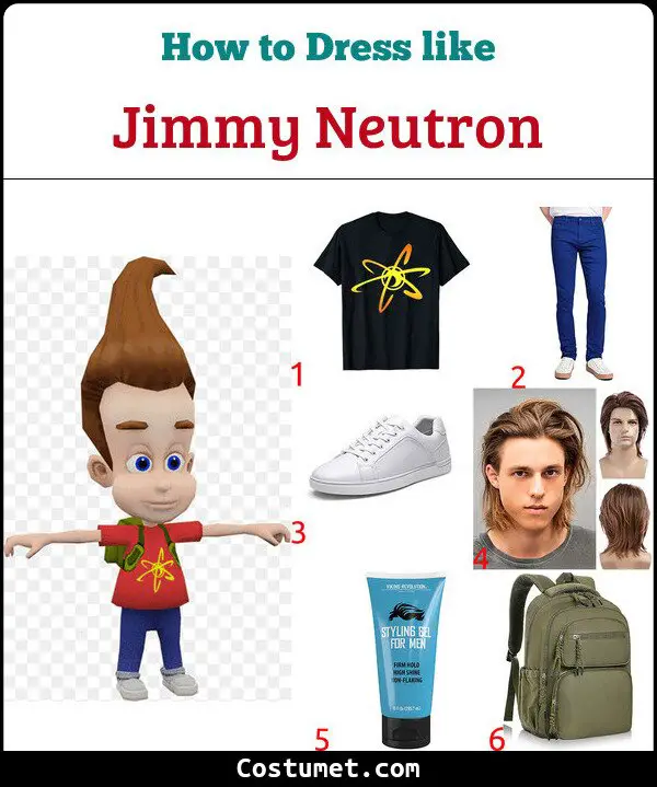 Jimmy Neutron Costume for Cosplay & Halloween