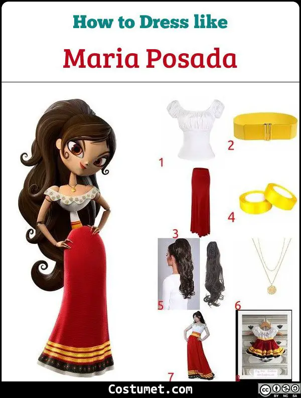 Maria Posada Costume for Cosplay & Halloween